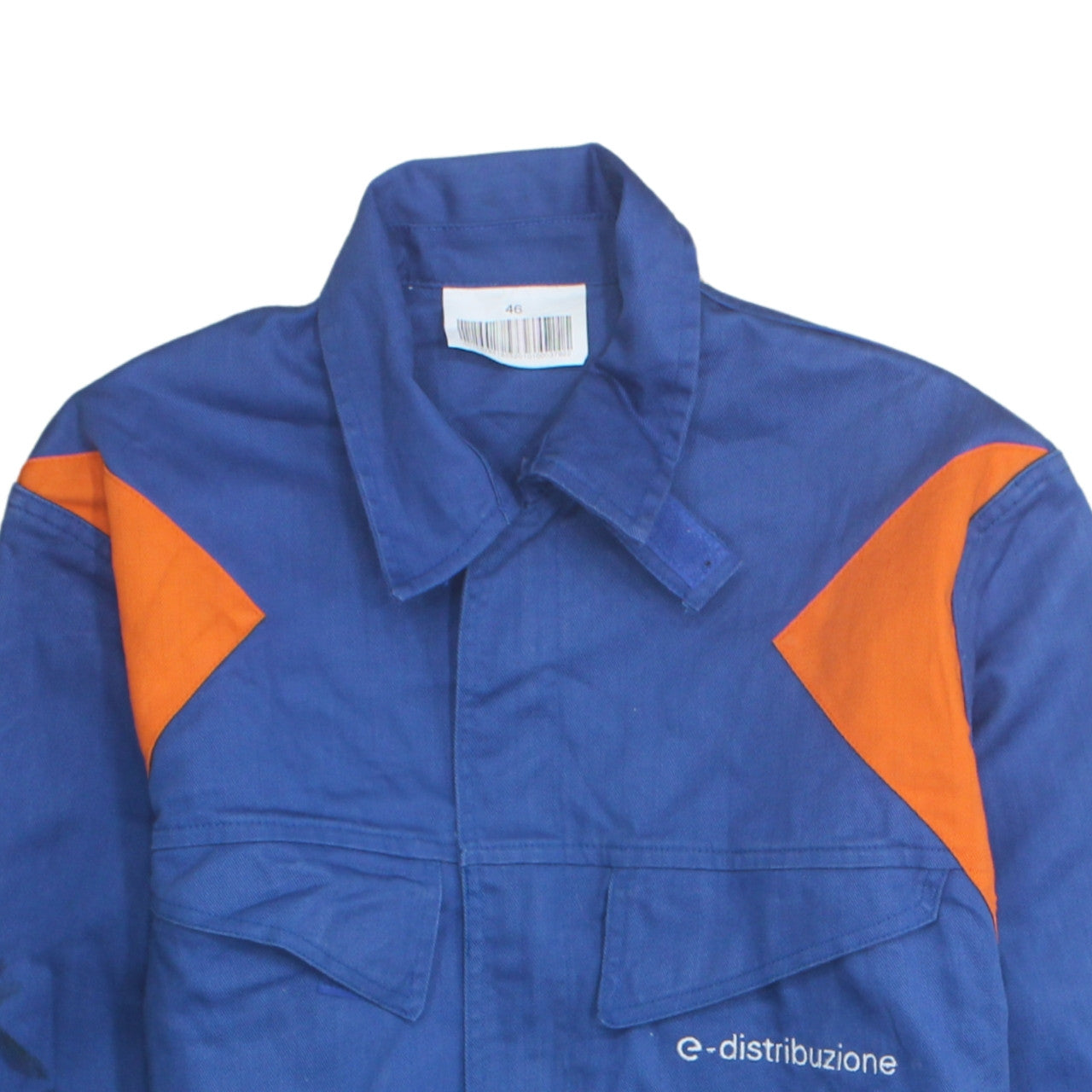 e-distribuzione Men's Blue Workwear Cotton Jacket Size 46 Regular
