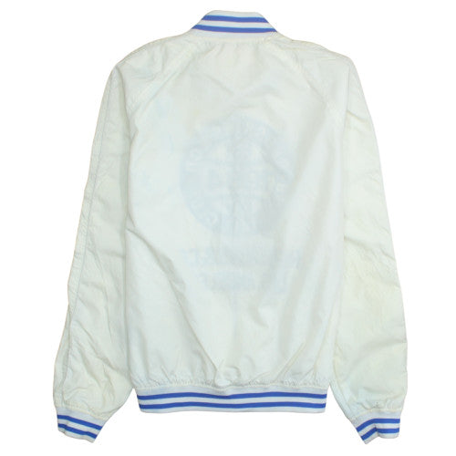 Redskins Men's White Varsity Jacket M Lightweight Full Zip