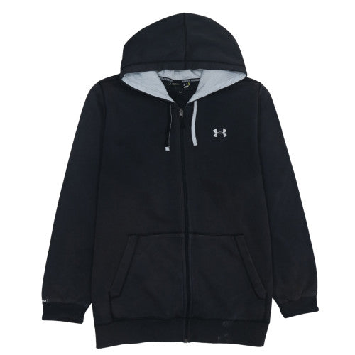 Under Armour Men's Black Full Zip Hoodie Size XL Loose Fit