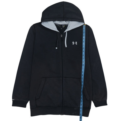 Under Armour Men's Black Full Zip Hoodie Size XL Loose Fit