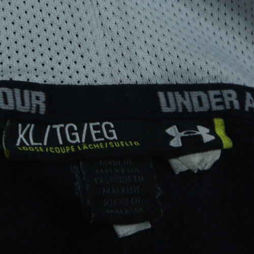 Under Armour Men's Black Full Zip Hoodie Size XL Loose Fit