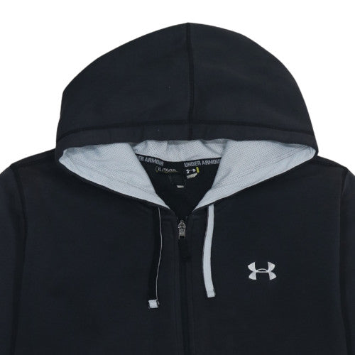 Under Armour Men's Black Full Zip Hoodie Size XL Loose Fit