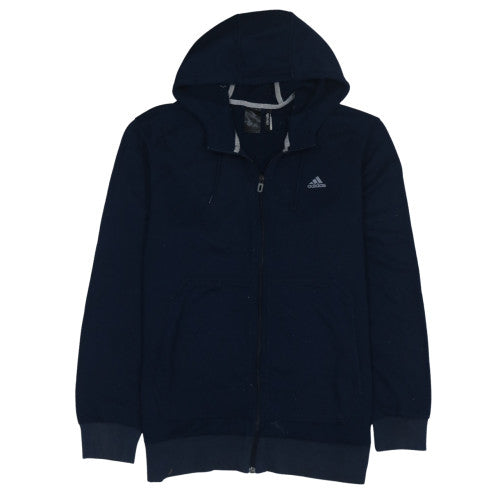 Adidas Men's Blue Full Zip Hoodie M Sportswear Climalite