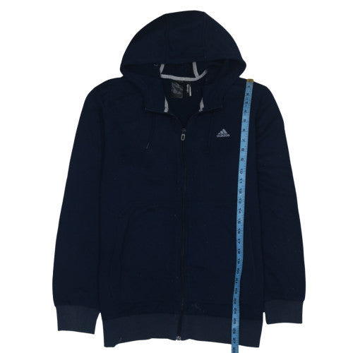Adidas Men's Blue Full Zip Hoodie M Sportswear Climalite