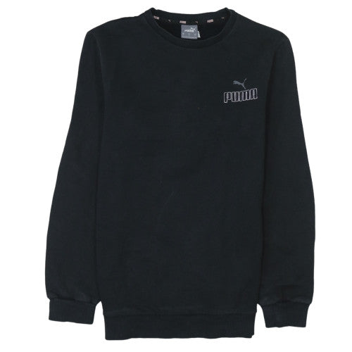 Puma Men’s Black Crew Neck Pullover Sweatshirt Size S