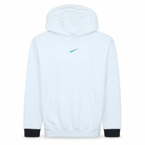 Nike Men’s White Pullover Hoodie S Regular Fit Fleece Sportswear