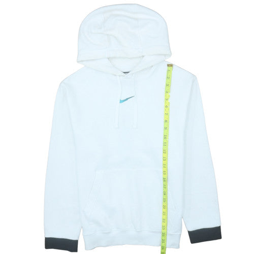 Nike Men’s White Pullover Hoodie S Regular Fit Fleece Sportswear