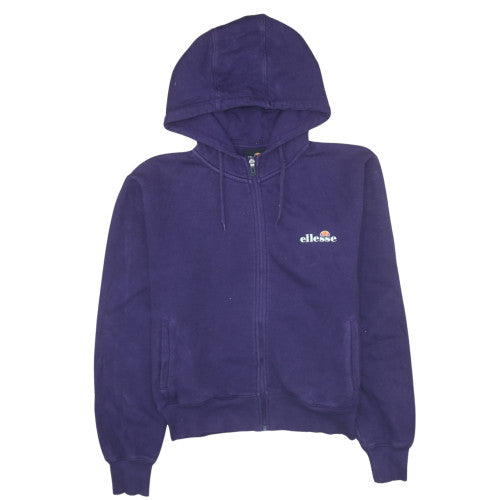 Ellesse Women's Purple Full Zip Hoodie Size 12 Cotton Blend