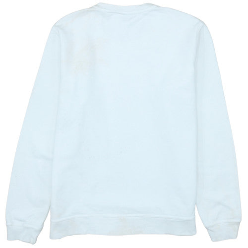 Nike Men's White Crew Neck Pullover Sweatshirt L