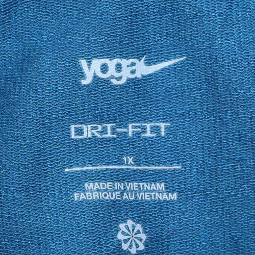 Nike Yoga Women's Blue Dri-FIT Pullover Hoodie Size XL