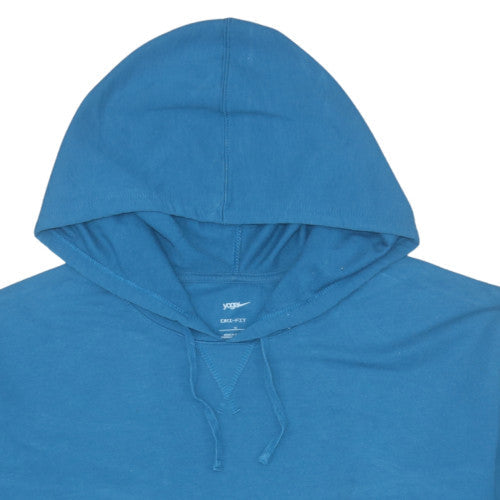 Nike Yoga Women's Blue Dri-FIT Pullover Hoodie Size XL