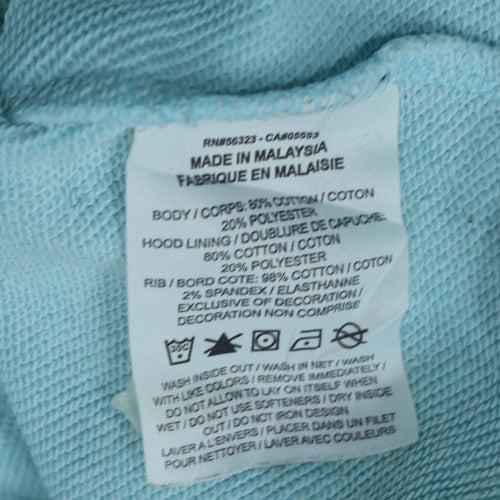 Nike Girls Blue Pullover Hoodie Large Cotton Blend Sweatshirt