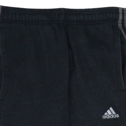 Adidas Men's Black Jogger Trousers S Comfort Fleece