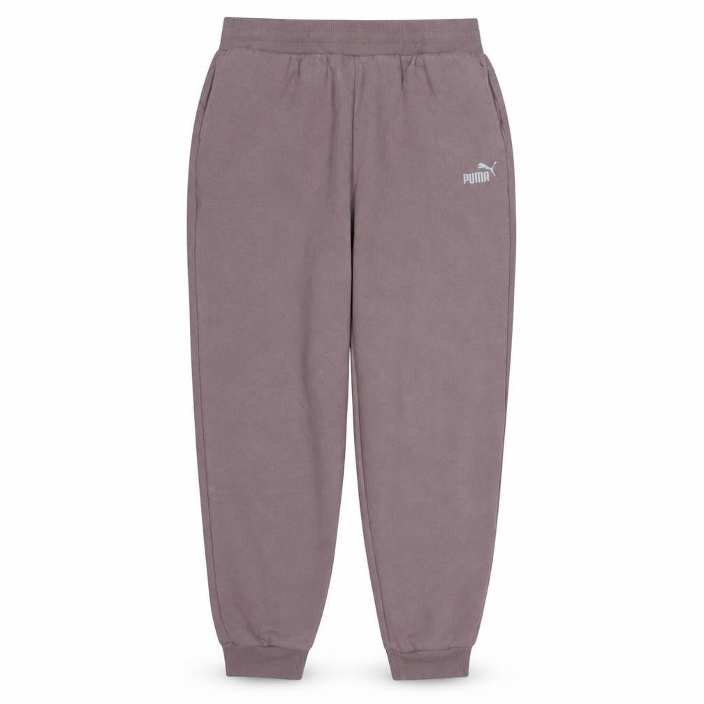Puma Womens Mauve Jogger Sweatpants L Elastic Waist Casual Trousers