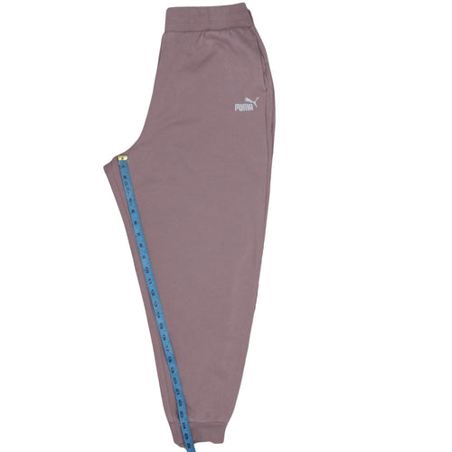 Puma Womens Mauve Jogger Sweatpants L Elastic Waist Casual Trousers