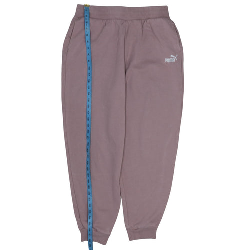 Puma Womens Mauve Jogger Sweatpants L Elastic Waist Casual Trousers