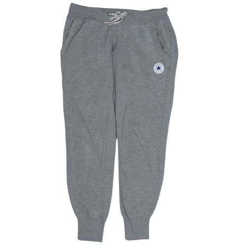 Converse Womens Grey Jogger Trousers XS Fleece Elastic Waist
