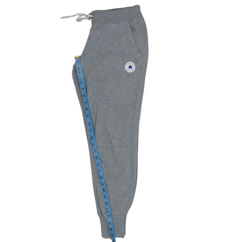 Converse Womens Grey Jogger Trousers XS Fleece Elastic Waist