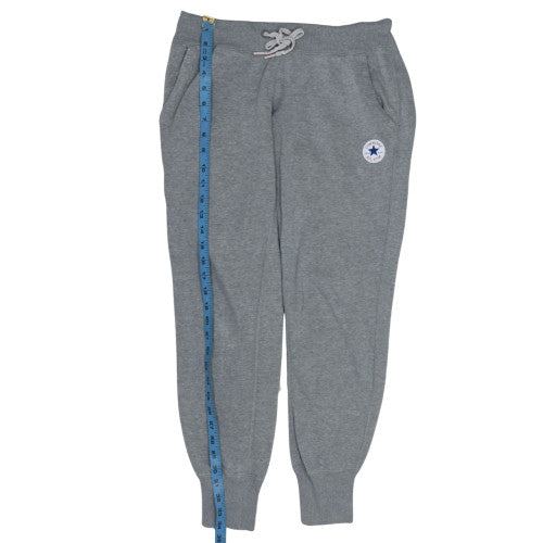 Converse Womens Grey Jogger Trousers XS Fleece Elastic Waist