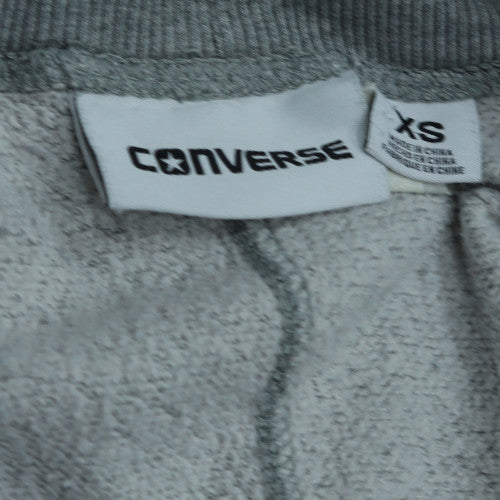 Converse Womens Grey Jogger Trousers XS Fleece Elastic Waist