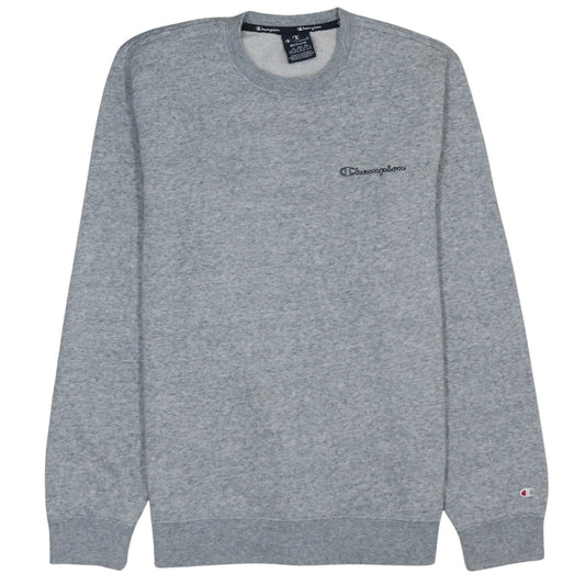 Champion Men's Grey Pullover Sweatshirt Medium Crew Neck Logo