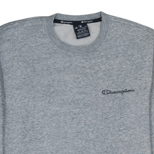 Champion Men's Grey Pullover Sweatshirt Medium Crew Neck Logo