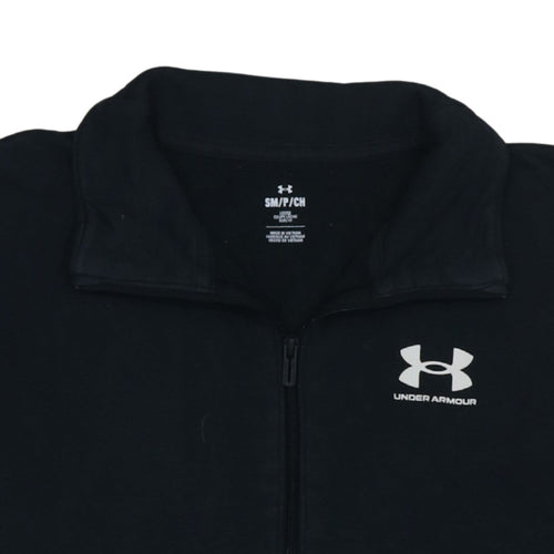 Under Armour Mens Black Small 1/2 Zip Fleece Sweatshirt