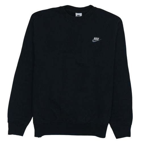 Nike Men's Black Medium Pullover Sweatshirt Crew Neck Logo Jumper