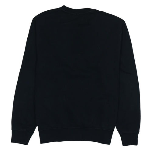 Nike Men's Black Medium Pullover Sweatshirt Crew Neck Logo Jumper