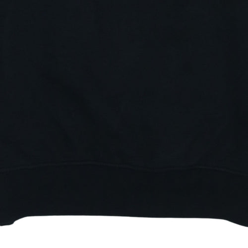 Nike Men's Black Medium Pullover Sweatshirt Crew Neck Logo Jumper