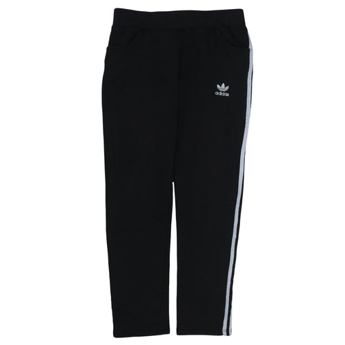 Adidas Women Black XL Jogger Sweatpants with Stripes