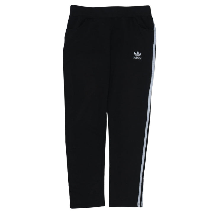 Adidas Women Black XL Jogger Sweatpants with Stripes