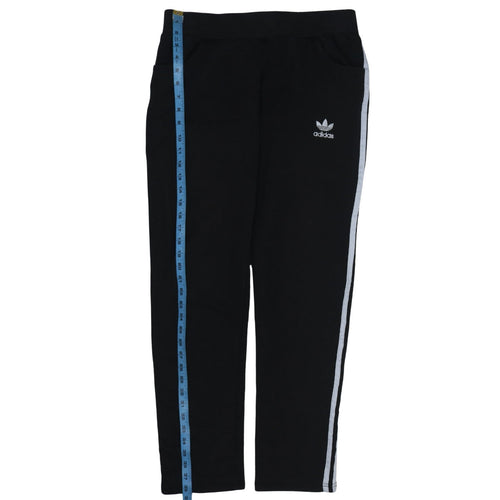 Adidas Women Black XL Jogger Sweatpants with Stripes