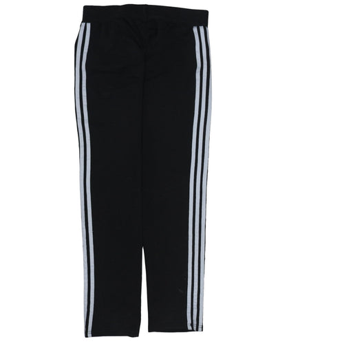 Adidas Women Black XL Jogger Sweatpants with Stripes