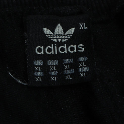 Adidas Women Black XL Jogger Sweatpants with Stripes