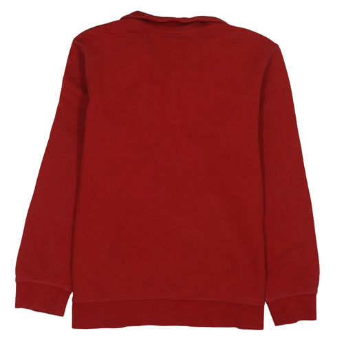 Nike Men's Red 1/4 Zip Sweatshirt L Embroidered Broomfield Soccer Club