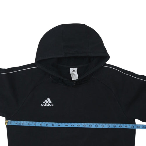 Adidas Men's Black Pullover Hoodie M Sports Fleece Sweatshirt