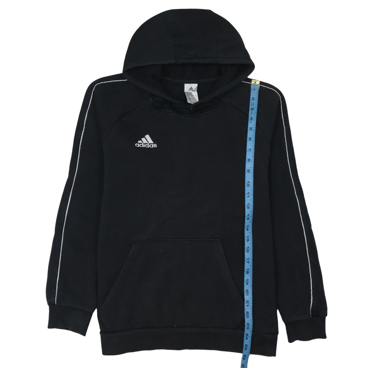 Adidas Men's Black Pullover Hoodie M Sports Fleece Sweatshirt