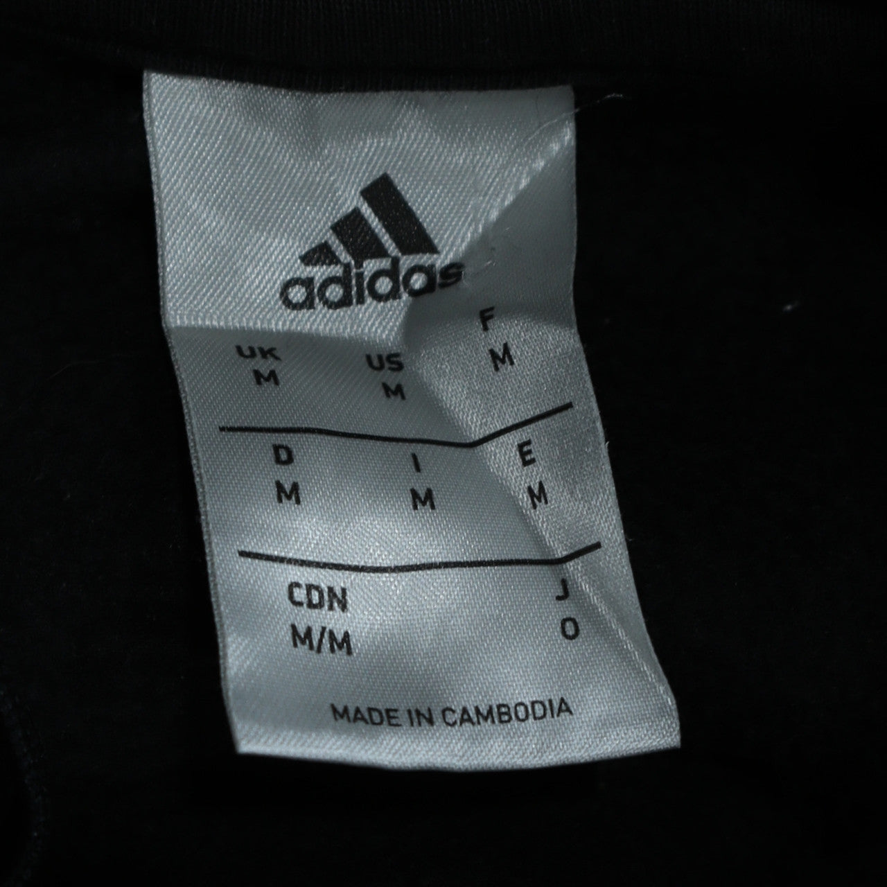 Adidas Men's Black Pullover Hoodie M Sports Fleece Sweatshirt