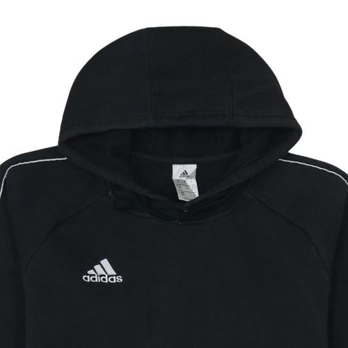 Adidas Men's Black Pullover Hoodie M Sports Fleece Sweatshirt