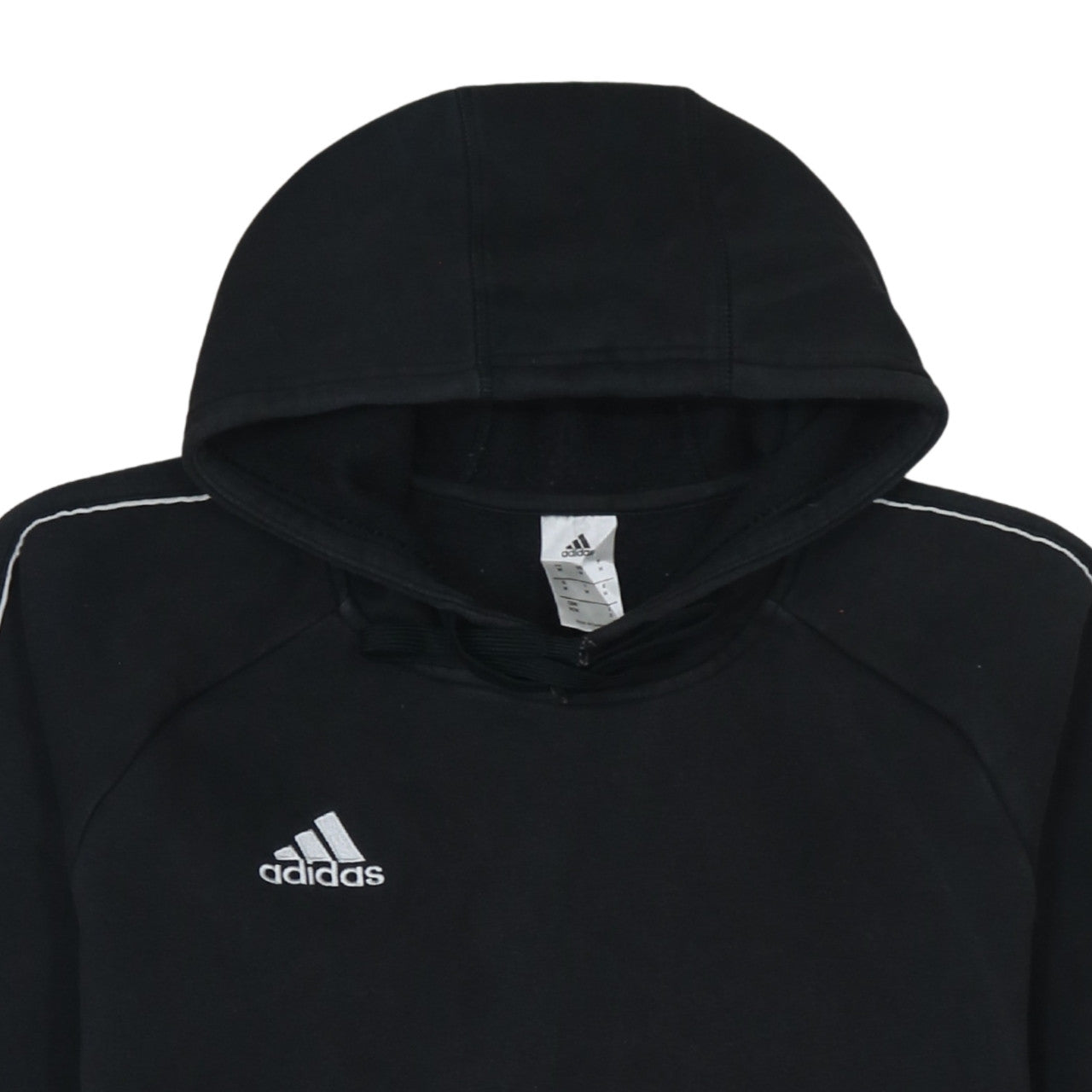 Adidas Men's Black Pullover Hoodie M Sports Fleece Sweatshirt