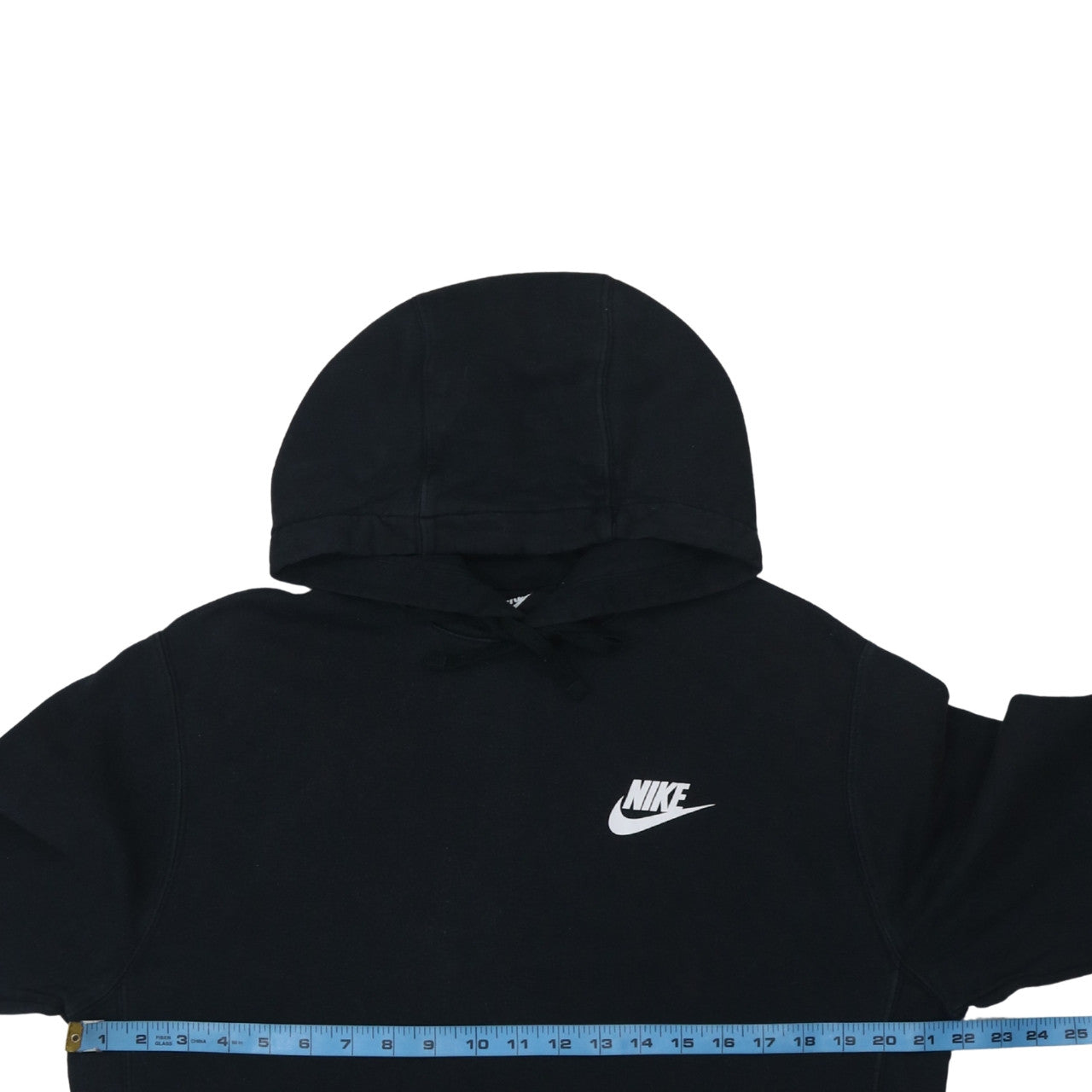 Nike Men's Black Pullover Hoodie Size M Logo Fleece Sweatshirt