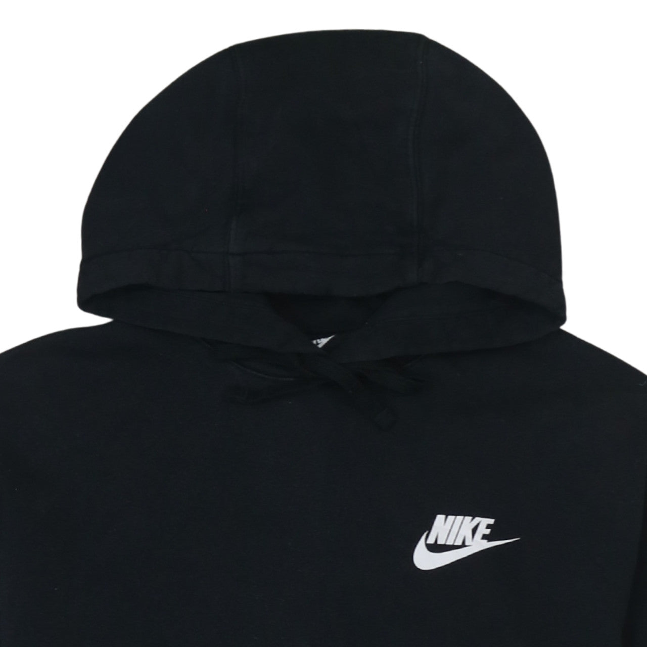 Nike Men's Black Pullover Hoodie Size M Logo Fleece Sweatshirt