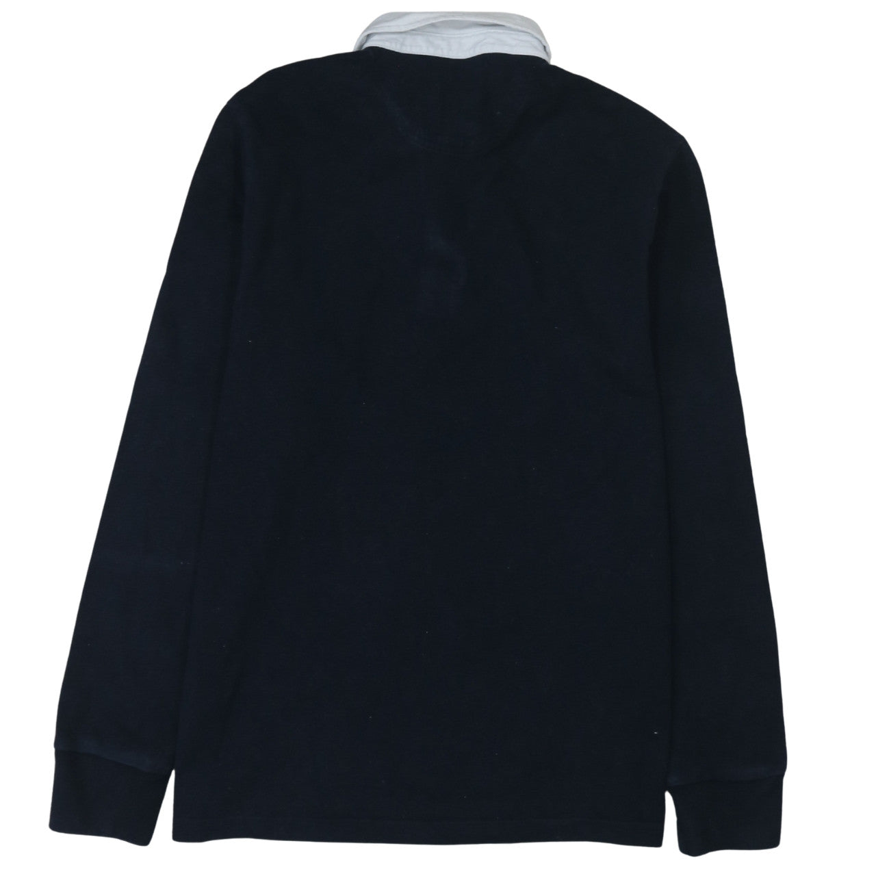 Marks and Spencer Men's Dark Navy Long Sleeve Polo Shirt M