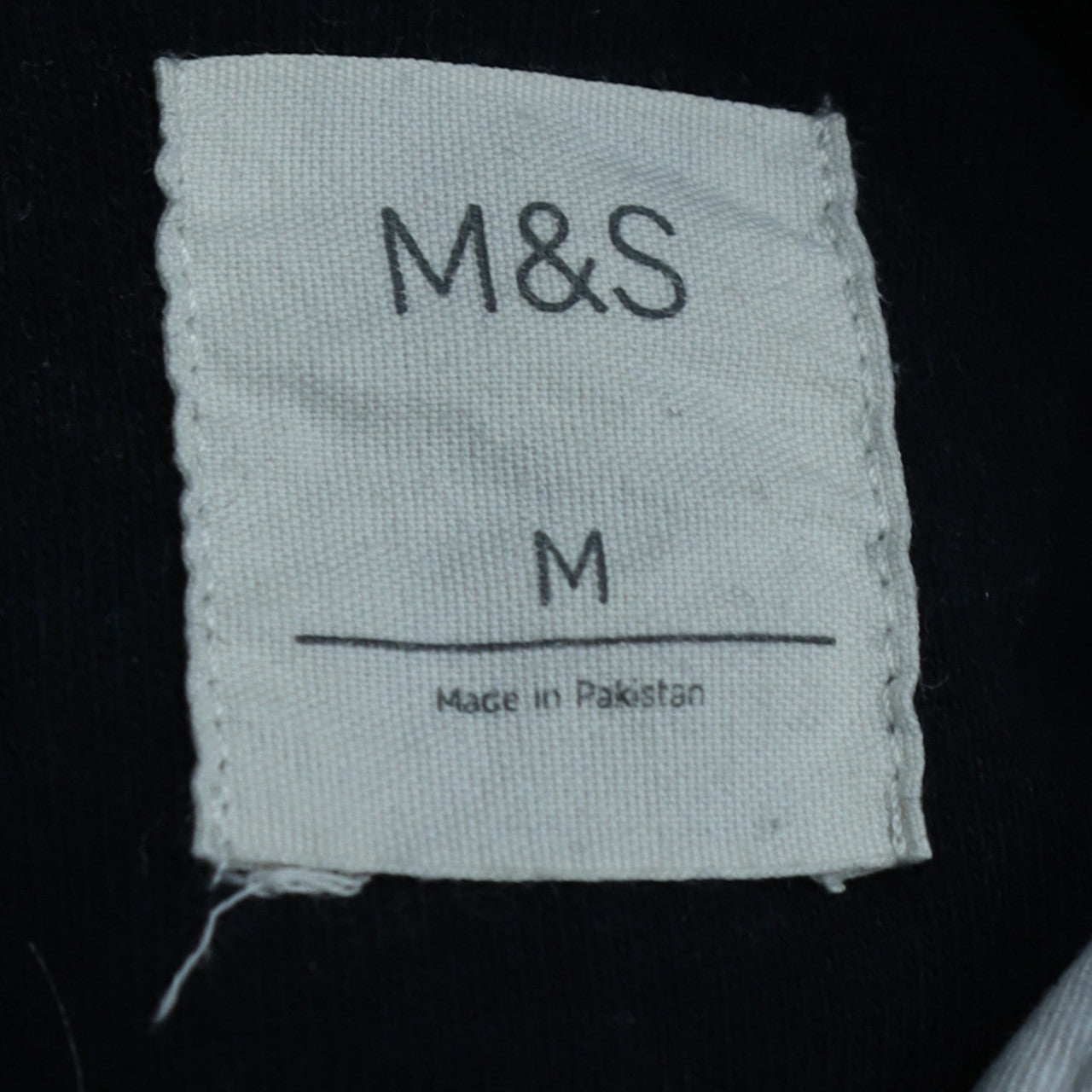 Marks and Spencer Men's Dark Navy Long Sleeve Polo Shirt M