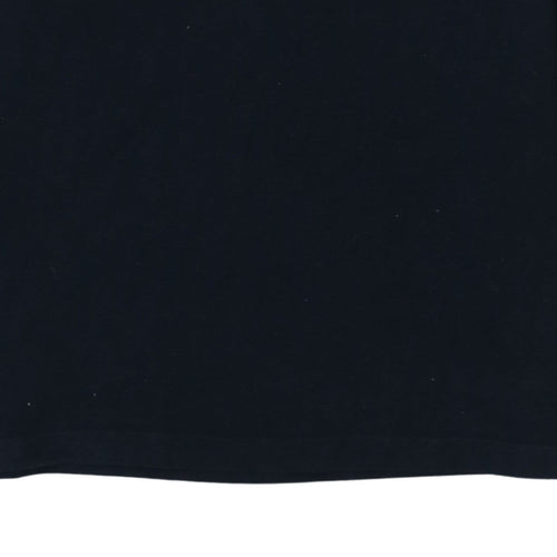 Marks and Spencer Men's Dark Navy Long Sleeve Polo Shirt M