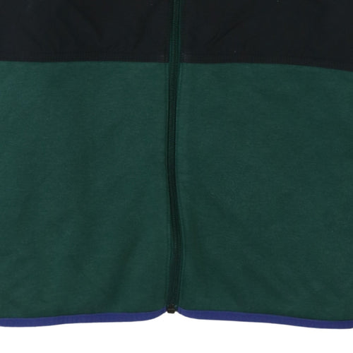 Adidas Men's Green & Black Track Jacket Size M Full Zip Athletic