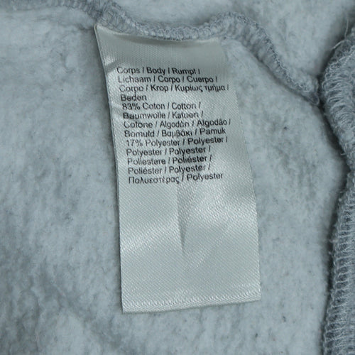 Lacoste Sport Men's Grey Pullover Hoodie Size S Cotton Blend