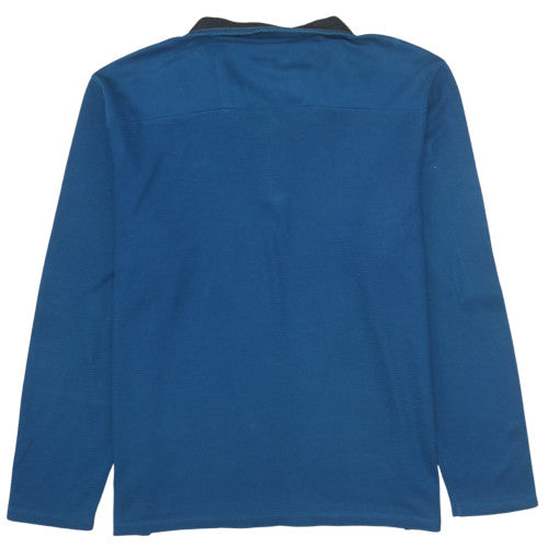 Calvin Klein Men's Blue XL 1/4 Zip Henley Sweatshirt