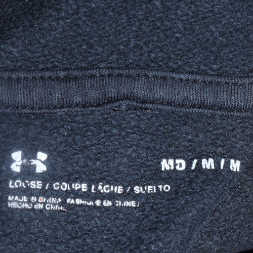 Under Armour Men's Blue Pullover Hoodie M Logo Fleece Sweatshirt